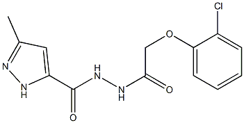  N'-[2-(2-chlorophenoxy)acetyl]-3-methyl-1H-pyrazole-5-carbohydrazide