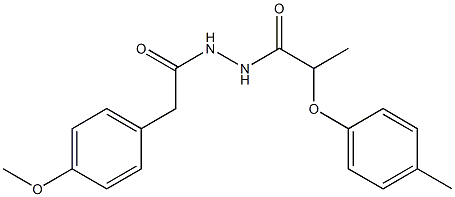 N'-[2-(4-methoxyphenyl)acetyl]-2-(4-methylphenoxy)propanohydrazide