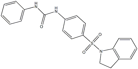  N-[4-(2,3-dihydro-1H-indol-1-ylsulfonyl)phenyl]-N'-phenylurea