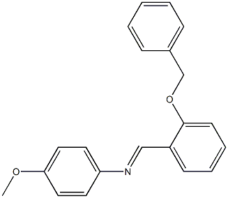 N-{(E)-[2-(benzyloxy)phenyl]methylidene}-N-(4-methoxyphenyl)amine Structure