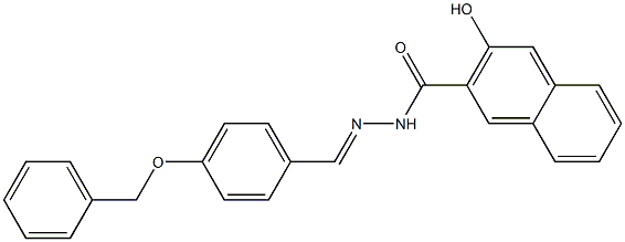 N'-{(E)-[4-(benzyloxy)phenyl]methylidene}-3-hydroxy-2-naphthohydrazide Structure