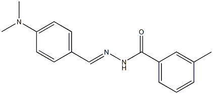 N'-{(E)-[4-(dimethylamino)phenyl]methylidene}-3-methylbenzohydrazide Structure