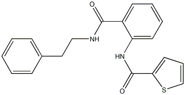 N-{2-[(phenethylamino)carbonyl]phenyl}-2-thiophenecarboxamide