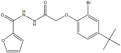 N'-{2-[2-bromo-4-(tert-butyl)phenoxy]acetyl}-2-furohydrazide