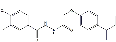  N'-{2-[4-(sec-butyl)phenoxy]acetyl}-3-iodo-4-methoxybenzohydrazide