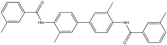N-{3,3'-dimethyl-4'-[(3-methylbenzoyl)amino][1,1'-biphenyl]-4-yl}-3-methylbenzamide 结构式