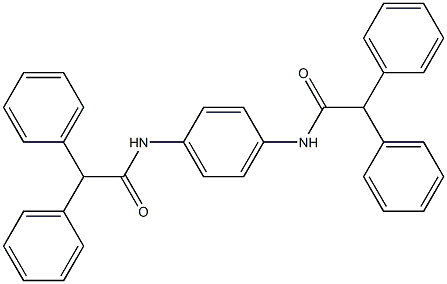 N-{4-[(2,2-diphenylacetyl)amino]phenyl}-2,2-diphenylacetamide,,结构式