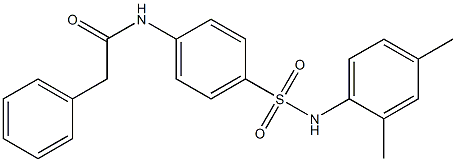 N-{4-[(2,4-dimethylanilino)sulfonyl]phenyl}-2-phenylacetamide Structure