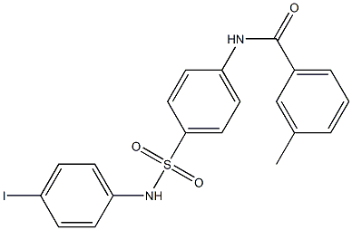 N-{4-[(4-iodoanilino)sulfonyl]phenyl}-3-methylbenzamide Structure