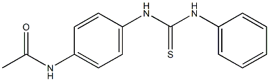 N-{4-[(anilinocarbothioyl)amino]phenyl}acetamide,,结构式