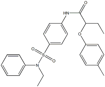 N-{4-[(ethylanilino)sulfonyl]phenyl}-2-(4-methylphenoxy)butanamide Structure