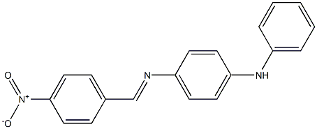 N-(4-anilinophenyl)-N-[(E)-(4-nitrophenyl)methylidene]amine,,结构式