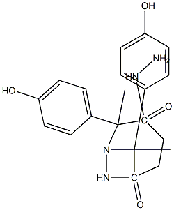 N'~1~-[(E)-1-(4-hydroxyphenyl)ethylidene]-N'~4~-[(Z)-1-(4-hydroxyphenyl)ethylidene]succinohydrazide Structure