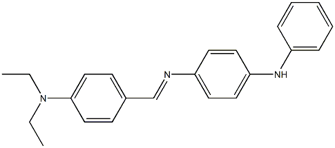 N-(4-anilinophenyl)-N-{(E)-[4-(diethylamino)phenyl]methylidene}amine,,结构式