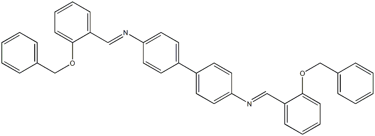 N-{(E)-[2-(benzyloxy)phenyl]methylidene}-N-[4'-({(E)-[2-(benzyloxy)phenyl]methylidene}amino)[1,1'-biphenyl]-4-yl]amine Structure