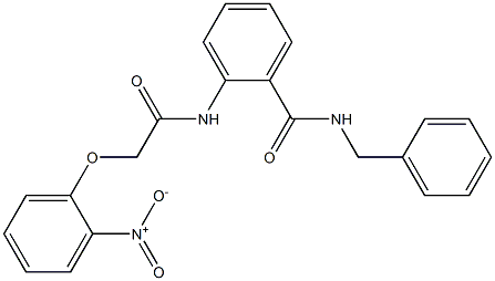 N-benzyl-2-{[2-(2-nitrophenoxy)acetyl]amino}benzamide Structure