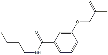 N-butyl-3-[(2-methyl-2-propenyl)oxy]benzamide Structure