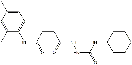 N-cyclohexyl-2-[4-(2,4-dimethylanilino)-4-oxobutanoyl]-1-hydrazinecarboxamide|