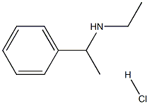 N-ethyl-1-phenyl-1-ethanamine hydrochloride 结构式