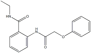 N-ethyl-2-[(2-phenoxyacetyl)amino]benzamide,,结构式