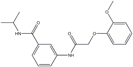 N-isopropyl-3-{[2-(2-methoxyphenoxy)acetyl]amino}benzamide