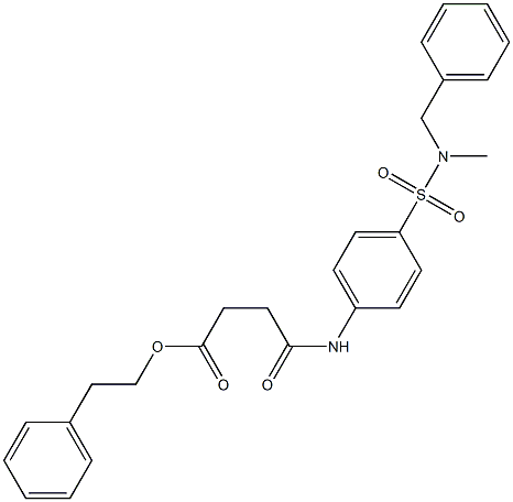 phenethyl 4-(4-{[benzyl(methyl)amino]sulfonyl}anilino)-4-oxobutanoate