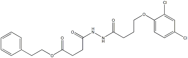 phenethyl 4-{2-[4-(2,4-dichlorophenoxy)butanoyl]hydrazino}-4-oxobutanoate