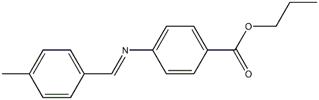 propyl 4-{[(E)-(4-methylphenyl)methylidene]amino}benzoate Structure