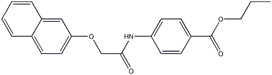 propyl 4-{[2-(2-naphthyloxy)acetyl]amino}benzoate