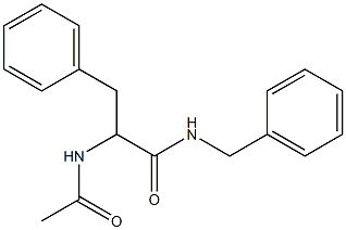 2-(acetylamino)-3-phenyl-N-benzylpropanamide 化学構造式