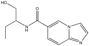 N-[1-(hydroxymethyl)propyl]imidazo[1,2-a]pyridine-6-carboxamide 化学構造式