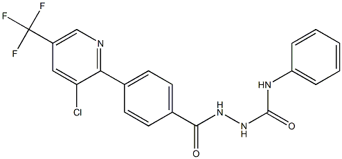 2-{4-[3-chloro-5-(trifluoromethyl)-2-pyridinyl]benzoyl}-N-phenyl-1-hydrazinecarboxamide