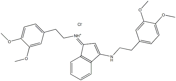 N-{3-[(3,4-dimethoxyphenethyl)amino]-1H-inden-1-yliden}-2-(3,4-dimethoxyphenyl)-1-ethanaminium chloride