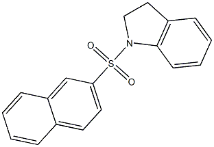 1-(2-naphthylsulfonyl)indoline 结构式