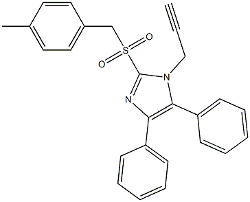 2-[(4-methylbenzyl)sulfonyl]-4,5-diphenyl-1-(2-propynyl)-1H-imidazole Structure