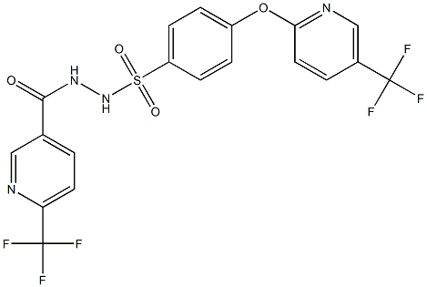  N'-{[6-(trifluoromethyl)-3-pyridinyl]carbonyl}-4-{[5-(trifluoromethyl)-2-pyridinyl]oxy}benzenesulfonohydrazide