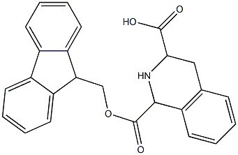 Fmoc-D-1,2,3,4-tetrahydroisoquinoline-3-carboxylic acid- (200-400 mesh) 结构式