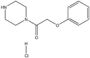 2-Phenoxy-1-piperazin-1-yl-ethanone hydrochloride,,结构式