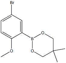 2-(5-Bromo-2-methoxyphenyl)-5,5-dimethyl-1,3,2-dioxaborinane 结构式