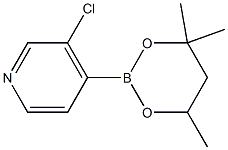 3-Chloro-4-(4,4,6-trimethyl-1,3,2-dioxaborinan-2-yl)pyridine Struktur