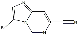 3-bromoimidazo[1,2-c]pyrimidine-7-carbonitrile 结构式