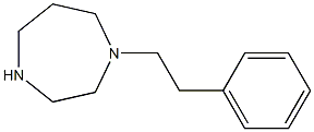 1-(2-苯乙基)高哌嗪 结构式