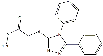 2-[(4,5-diphenyl-4H-1,2,4-triazol-3-yl)thio]acetohydrazide|