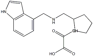 N-(1H-indol-4-ylmethyl)-N-(tetrahydrofuran-2-ylmethyl)amine oxalate,,结构式