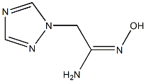 (1E)-N'-hydroxy-2-(1H-1,2,4-triazol-1-yl)ethanimidamide Struktur