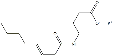 4-(3-Octenoylamino)butyric acid potassium salt Struktur