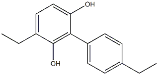 2-(4-Ethylphenyl)-4-ethylbenzene-1,3-diol Structure