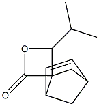 4'-Isopropylspiro[bicyclo[2.2.1]hept-5-ene-2,3'-oxetan]-2'-one Structure