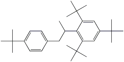 2-(2,4,6-Tri-tert-butylphenyl)-1-(4-tert-butylphenyl)propane,,结构式