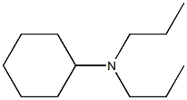 N,N-ジプロピルシクロヘキシルアミン 化学構造式